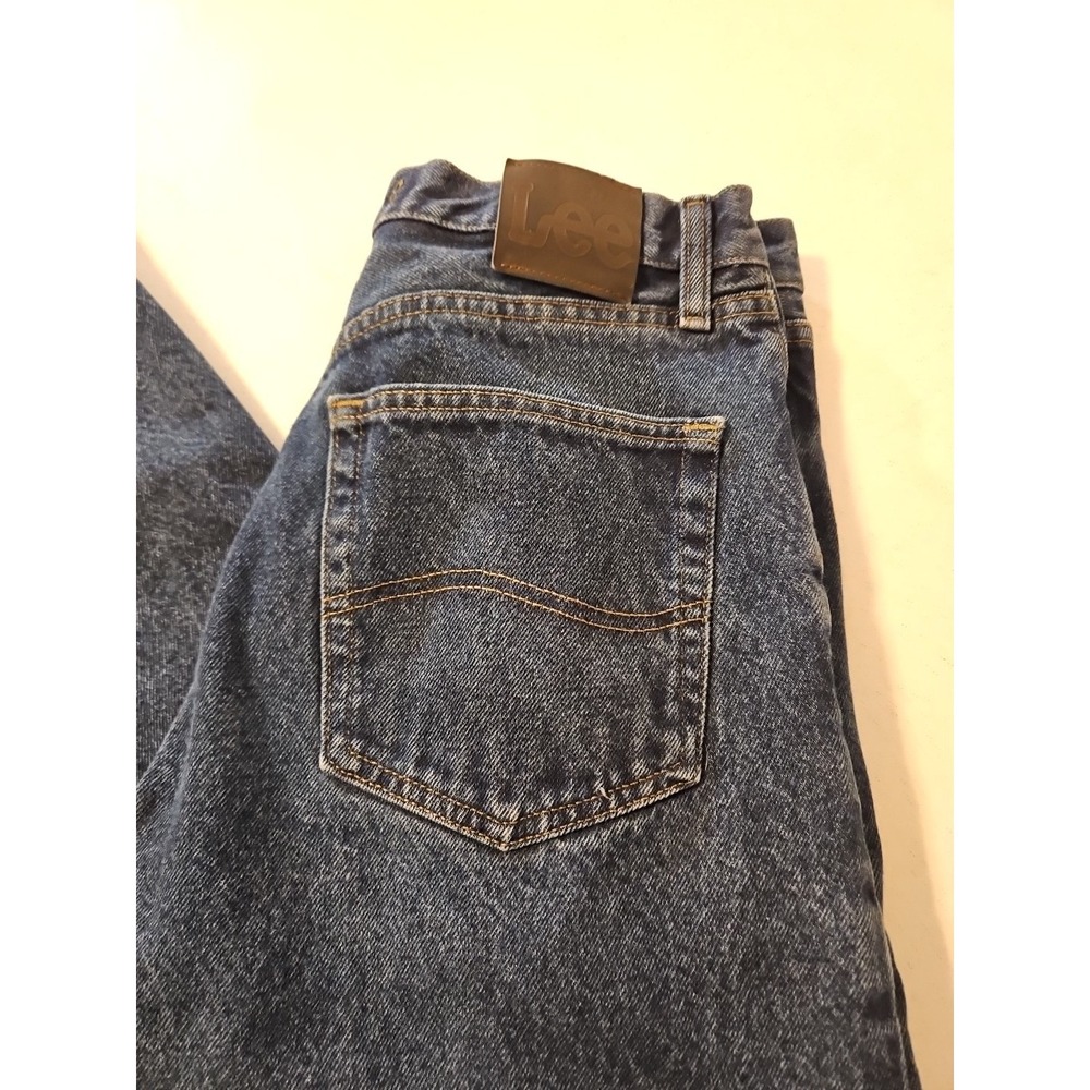 Lee Relaxed Fit Mens Jeans Dark Wash Straight Leg Size 33x30 Ex. Condition(A1256